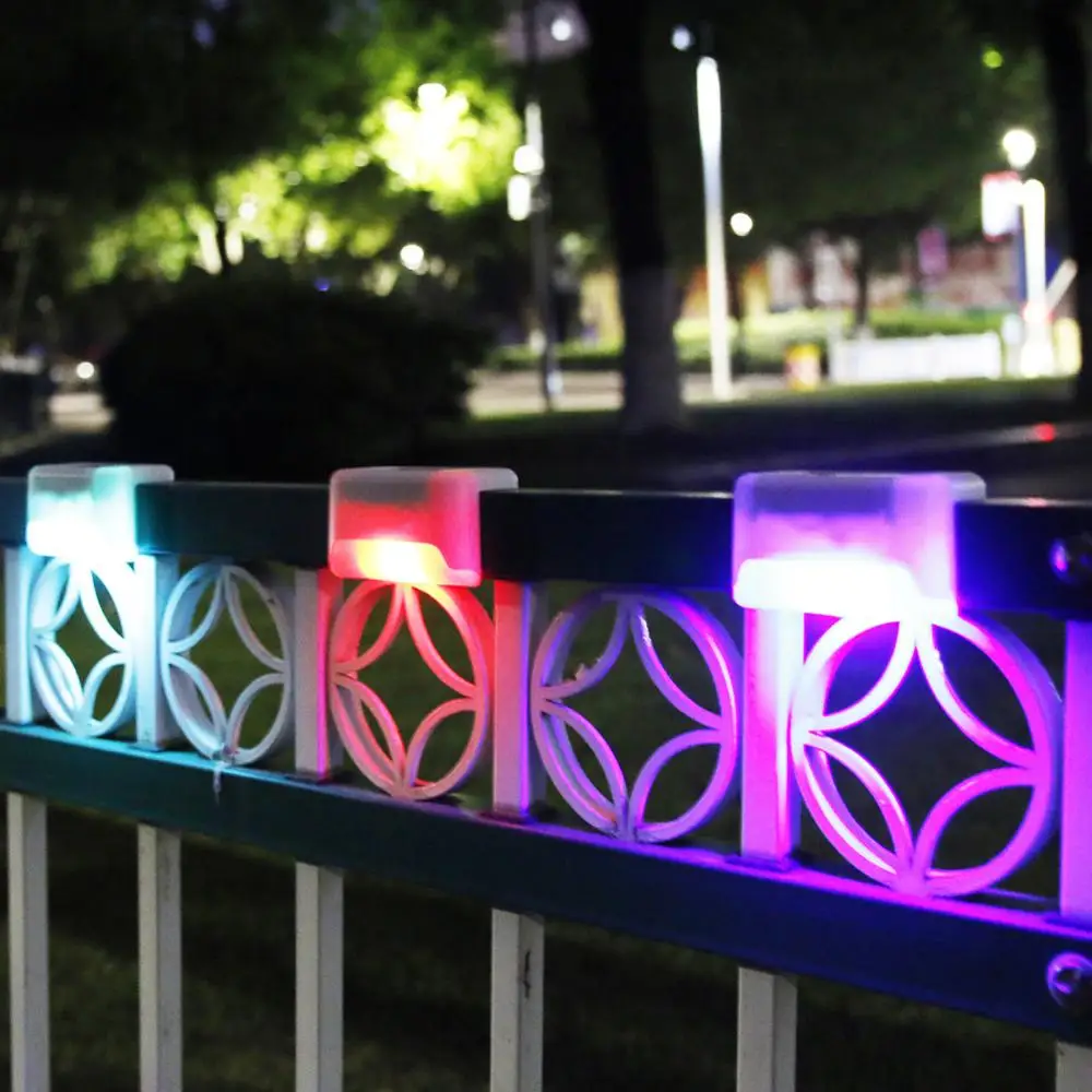LED Solar Stair Fence Decor Lamp Outdoor Garden Light Pathway Yard Patio Steps Lamps Deck Floor Night | Лампы и освещение