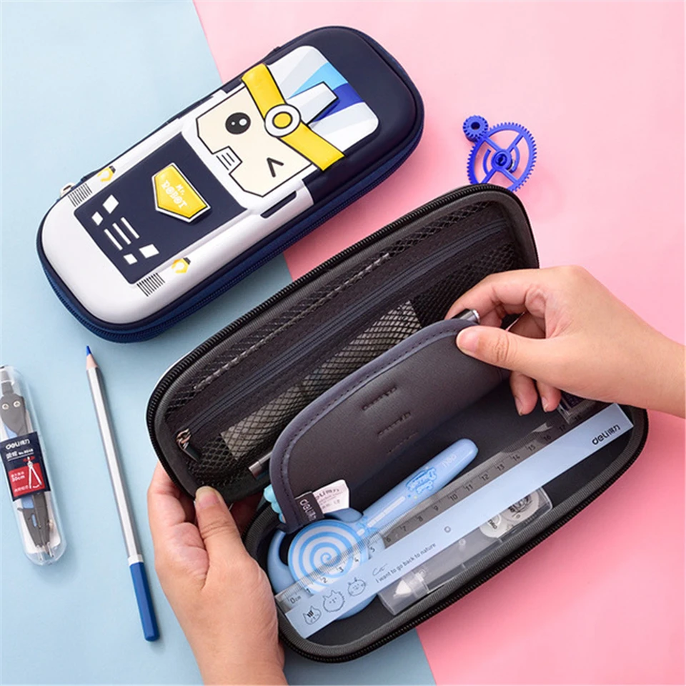 Большой 3D мультфильм дети EVA школьный пенал студенческий мешок