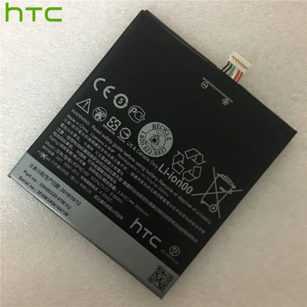 HTC Оригинал BOP9C100 батарея для Desire 816 800 D816W D816 816W A5 816t 816v 816e мобильный телефон Bateria +
