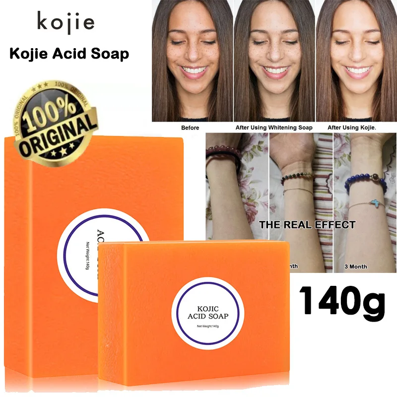 

140g Dark Black Skin Lightening Soap Kojic Acid Whitening Soap Kojic Acid Glycerin Brighten Face Body Skin Bleaching Soap