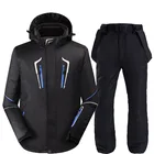 Мужской теплый лыжный костюм, куртка и штаны для катания на лыжах и сноуборде, ветрозащитный, водонепроницаемый, для улицы, зимняя Лыжная куртка для мужчин, 2021