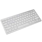 Серебристая ультратонкая Беспроводная Bluetooth-клавиатура с 78 клавишами для Air, ipad Mini, Mac, ПК, Macbook, iBook
