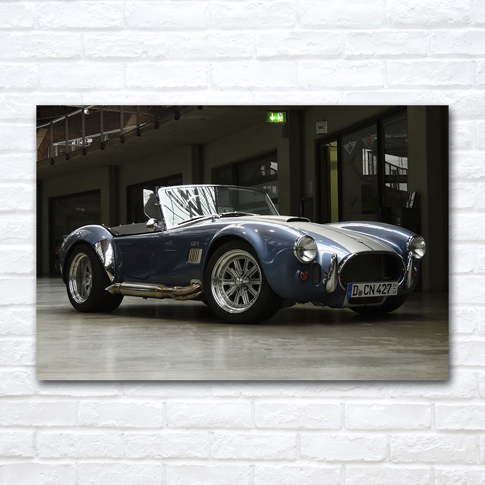 Классический автомобильный постер Shelby Cobra 427 холст ткань печать на ткани живопись