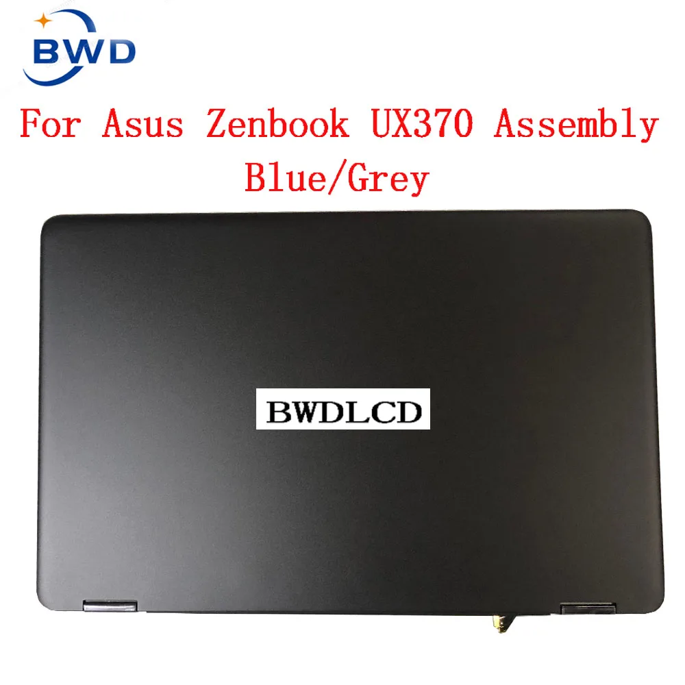 FOR ASUS ZenBook 3 ux370 ux370u UX370UA UX370UR screen 13.3-inch touch LCD display component for the entire upper part blue/Grey |