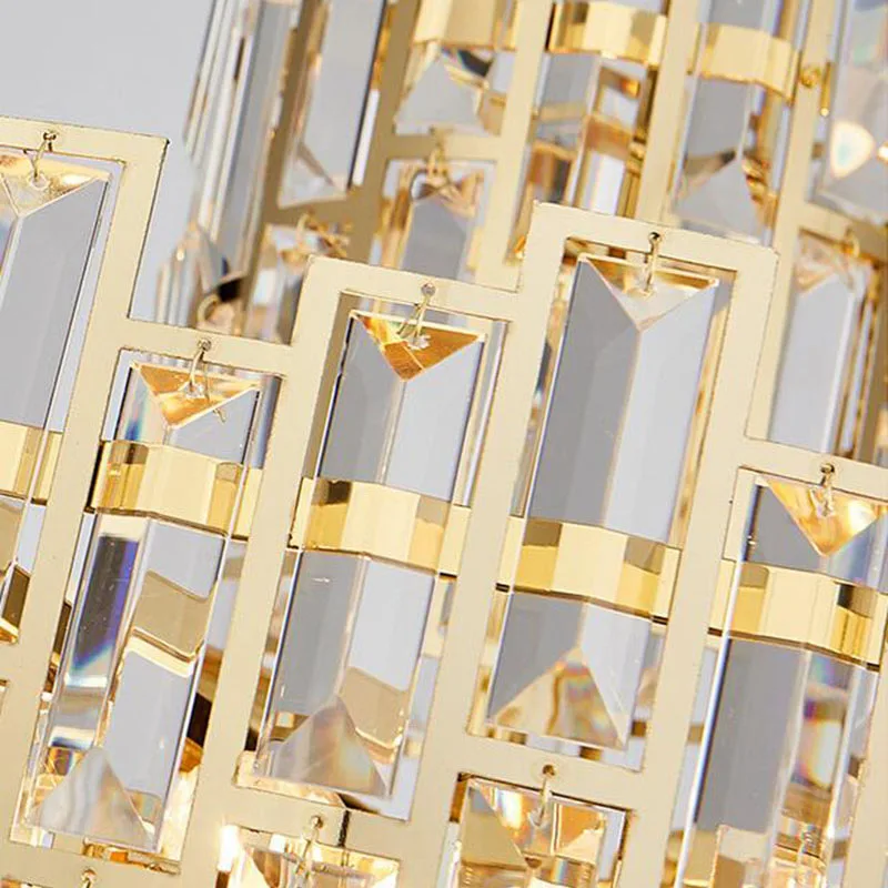 

Manggic Modern Luxury Crystal Chandelier Lighting Fixture Contemporary Living room Hanging Light for Home Restaurant Decor