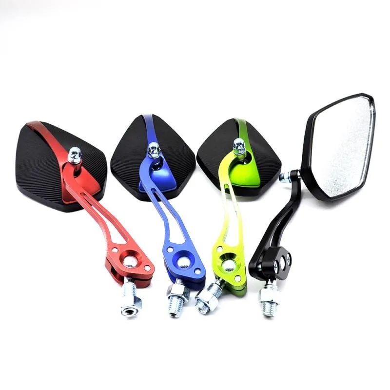 

2Pcs/Set 8/10mm Motorbike Scooter Motorcycle Handlebar Mount aluminum alloy arm Rear View Mirrors High grade hard plastic shell