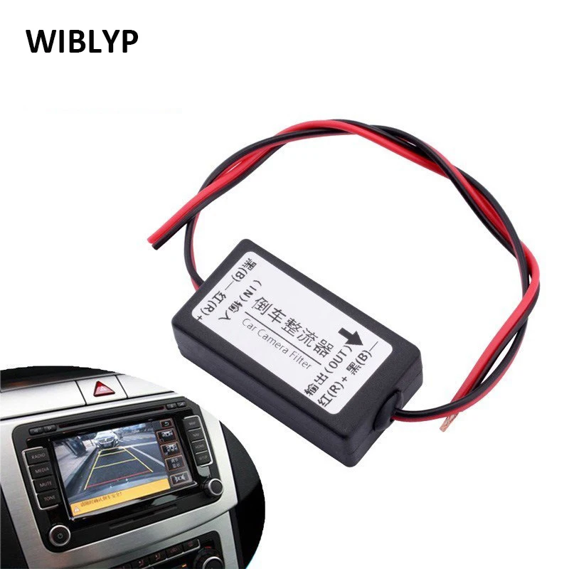 

Выпрямитель постоянного тока 12 В для автомобильной камеры заднего вида, реле мощности, конденсатор, реле фильтра для фотокамеры, конденсатор, соединитель фильтра