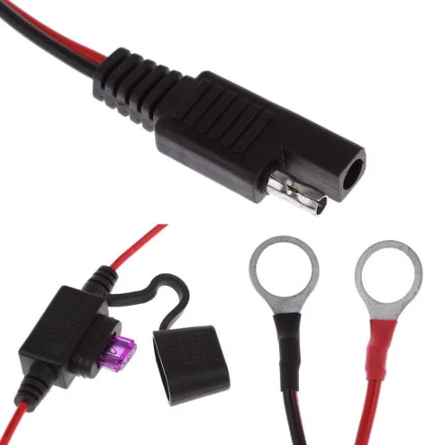 Кабель зарядного устройства 12 В для аккумулятора мотоцикла разъем вывода SAE Quick