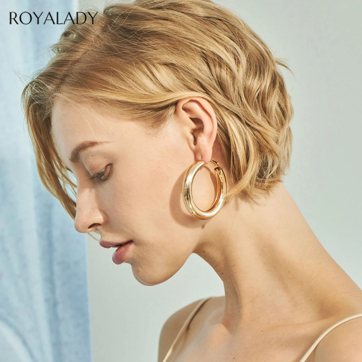 Выразительные геометрические металлические Висячие серьги для женщин 2019