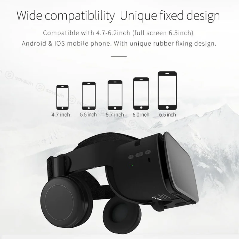 Фото Новейший BoBo VR Z6 очки 3D Виртуальная реальность Беспроводная Bluetooth гарнитура шлем Новейший BoBo VR Z6 очки 3D Виртуальная реальность Беспроводная Bluetooth гарнитура шлем