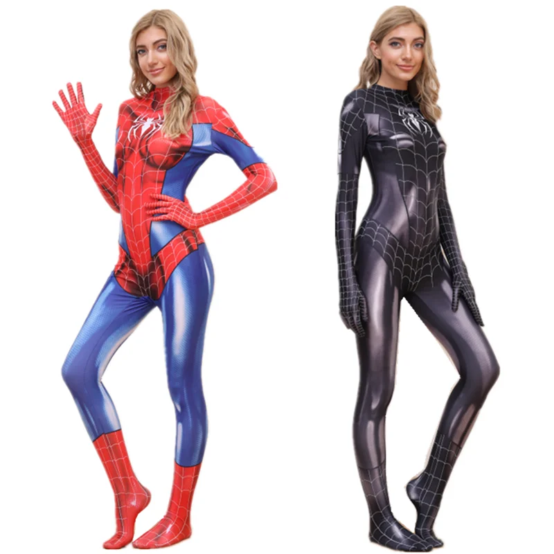 Женский костюм Человека-паука для взрослых нарядный вечерние карнавальный на