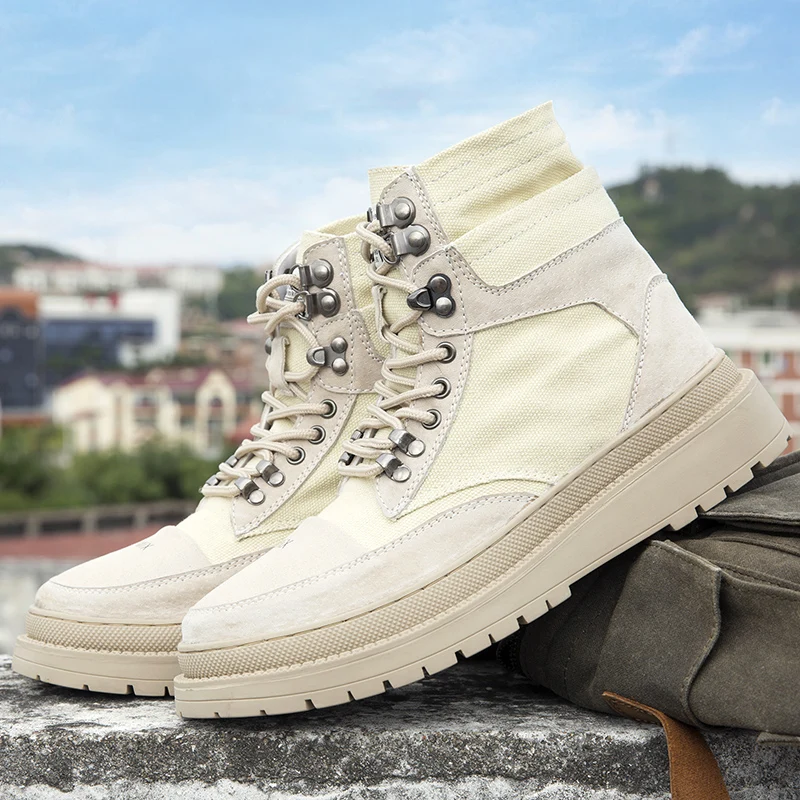 

Shoes For Men Casual Mens Sneakers Casual Shoes Men Ocio Men's High Top Hightop Man Fashion Leather Boots Causal For