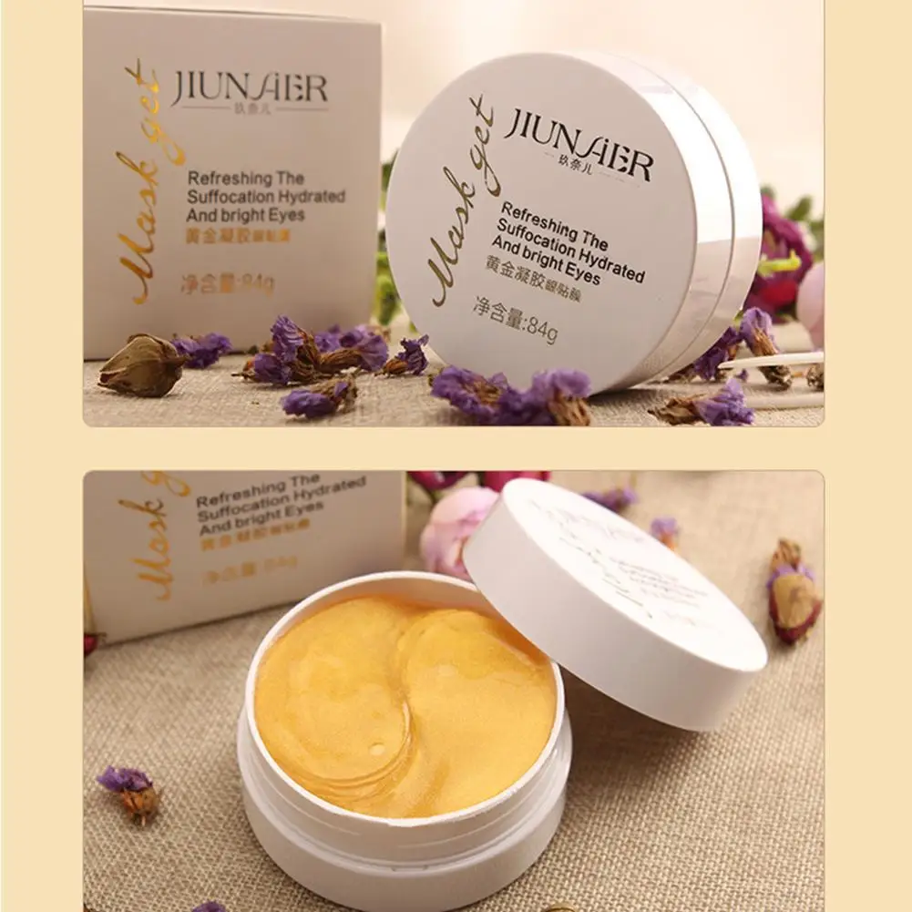 Черная коллагеновая маска натуральный увлажняющий гель патчи для глаз удаляют