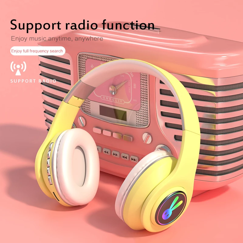 Беспроводная Bluetooth гарнитура с микрофоном и креплением на голову|Наушники