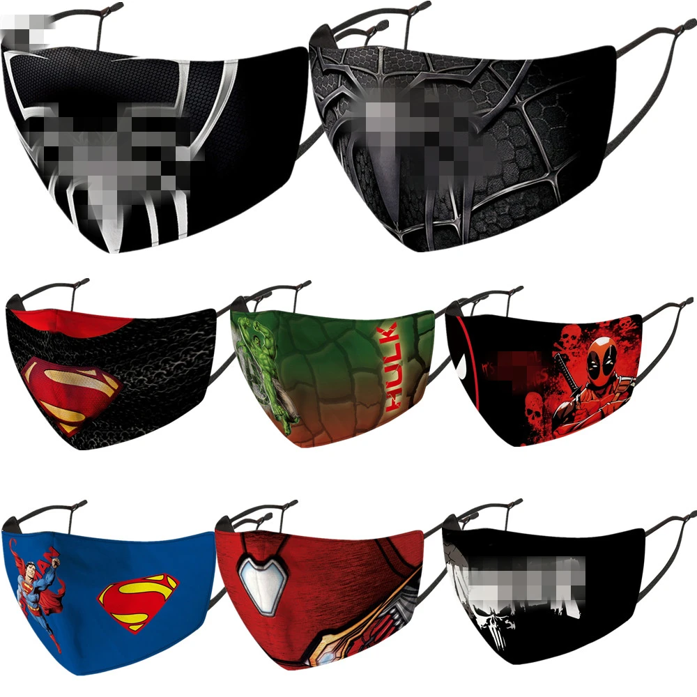 Супергерой фильм Брюс Уэйн Кларк Кент Веном косплей маска для лица взрослых