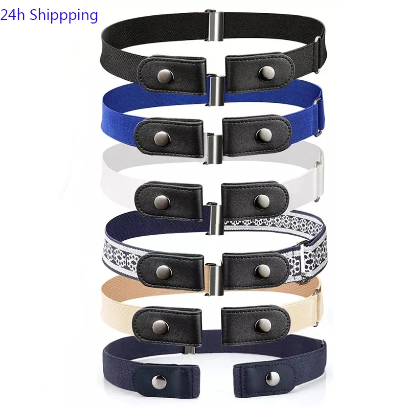 Эластичный пояс с пряжкой невидимые эластичные джинсы для мужчин и женщин платье