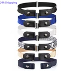 Эластичный пояс с пряжкой невидимые эластичные джинсы для мужчин и женщин, платье, облегающий пояс для ленивых, нет, приподнятый, нет, хлопотно