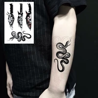 tattoo sticker snake knife anime prajna mark cartoon element temporary fake tatoo for women men body art
