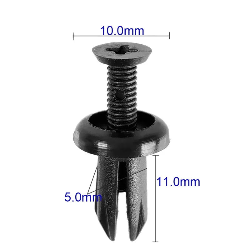 

50 Pcs Auto Fasteners Rivets Clips Car Bumper Door Panel Fender Liner Clips Retainer Auto Ventilated Cover Plat Retainers Rivets