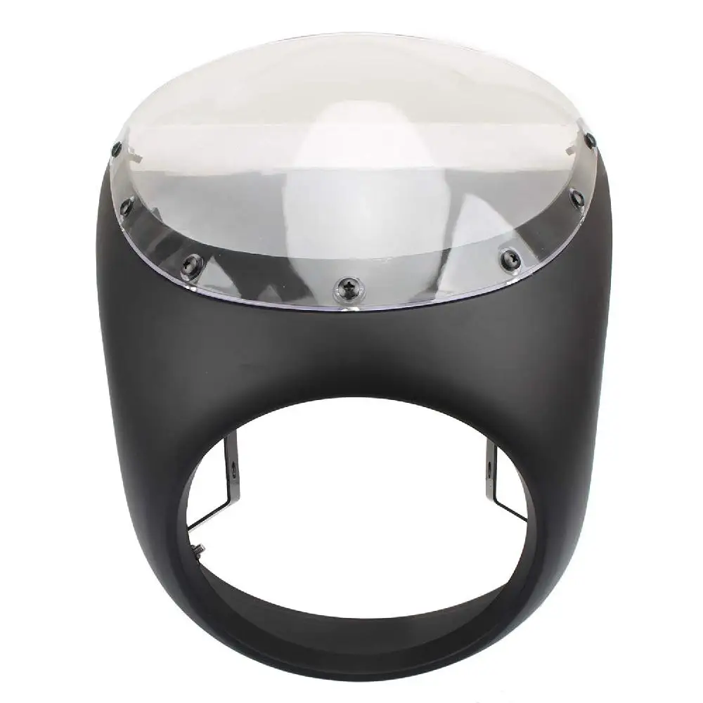 Универсальная передняя фара 7 дюймов обтекатель руля лобовое стекло Cafe Racer для Dyna