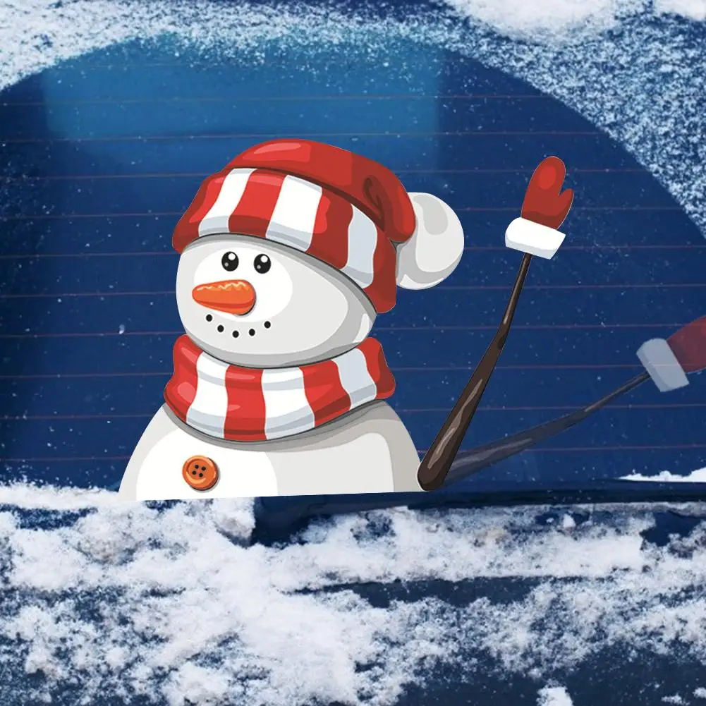 Рождественская наклейка на автомобиль заднее стекло автомобиля ветровое Санта