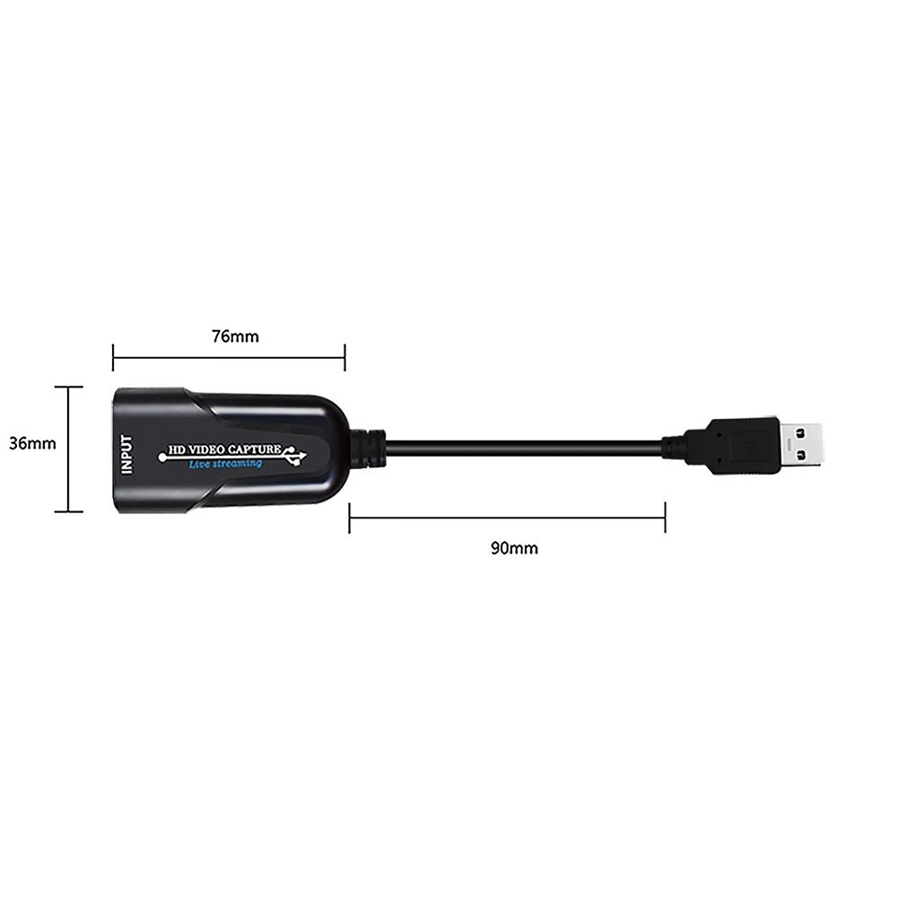 USB-Карта видеозахвата 1080P/60fps HDMI-USB адаптер игровая Карта для Windows/Mac портативный