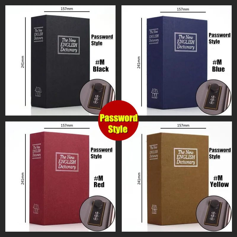 Детский подарок мини Сейф книга скрытой безопасности безопасный ключ замок для