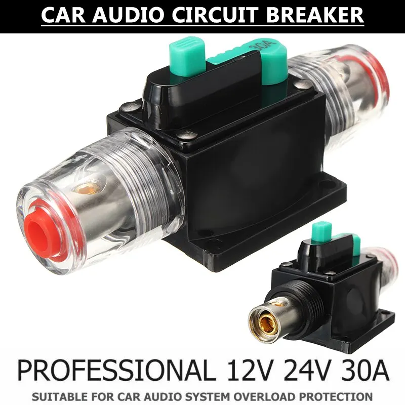 

For Auto Replacement Parts Universal Circuit Breaker Auto 12V-24V 30Amp Car Boat Audio Manual Reset Circuit Breaker Switch Fuse