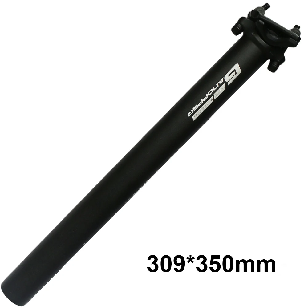 30.9x350mm Стойка сиденья для велосипеда мtb дорога горный велосипед удар подседельный 27,2/28,6/30,9/31,6*350/400 мм велосипедный Подседельный штырь двойной контактный седельная трубка - Цвет: 30.9x350mm