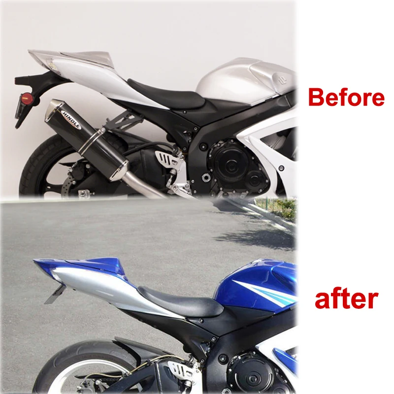 Подходит для Suzuki GSX R 600 750 GSXR600 GSXR750 K6 K8 2006 2010 хвост аккуратные предохранительный