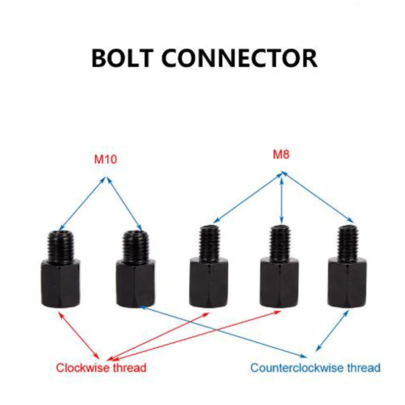 

Universal motorcycle ATV rearview mirror with adapter code suitable for all motorcycles (RM056