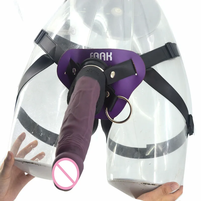 FAAK фаллоимитатор кожаные штаны пенис Анальная пробка Мужской корень женский lala