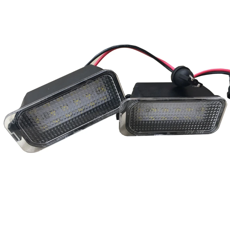 

2Pcs LED Car Number License Plate Light Lamps For Fiesta Focus KUGA C-MAX Car Replacement White Rear Number Lights