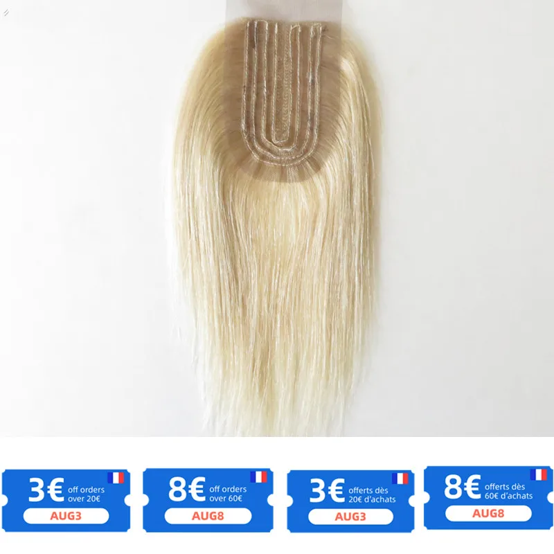 

T Shape Blonde Lace Closure Brazilian Hair Straight Bundles 1/3/4 Bundle Deals 100% Human Hair For Woman Remy Hair Extension