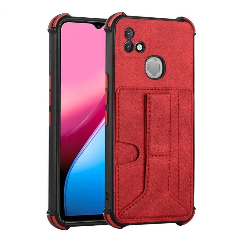 for infinix hot 10i 2021 luxury leather card slot skin case infinix hot 10i back cover for infinix hot 10i x659b phone funda free global shipping