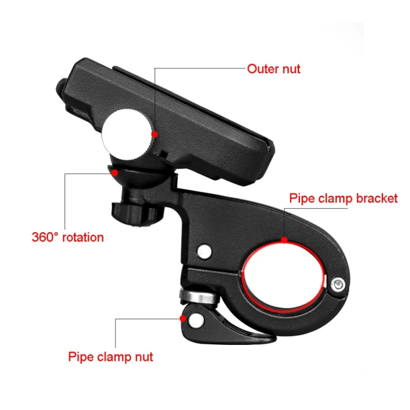 Велосипедный вращающийся 360 градусов мобильный телефон держатель алюминиевый