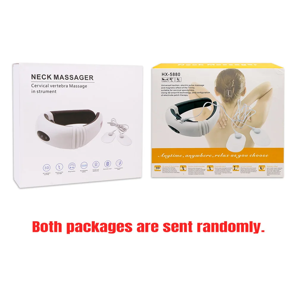 

Rechargeable /Battery Electric Neck Massager& Pulse Back 6 Mode Power Control Infrared Pain Relief Neck Physiotherapy Instrument
