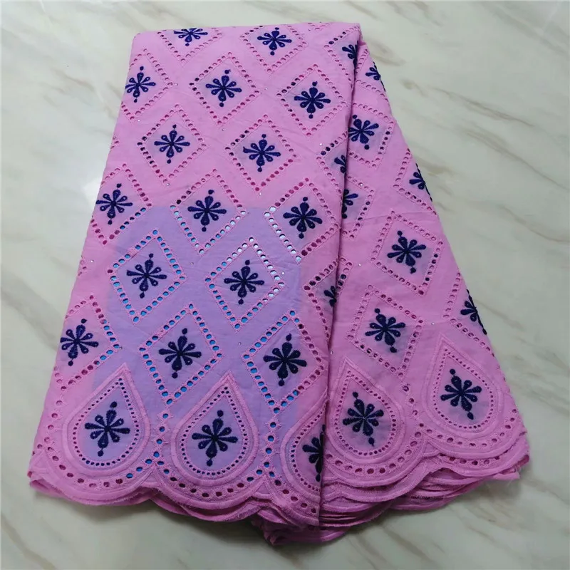 Лучшие продажи выдалбливают дизайн 2019 Африканский хлопок вуаль кружева высокого качества швейцарская