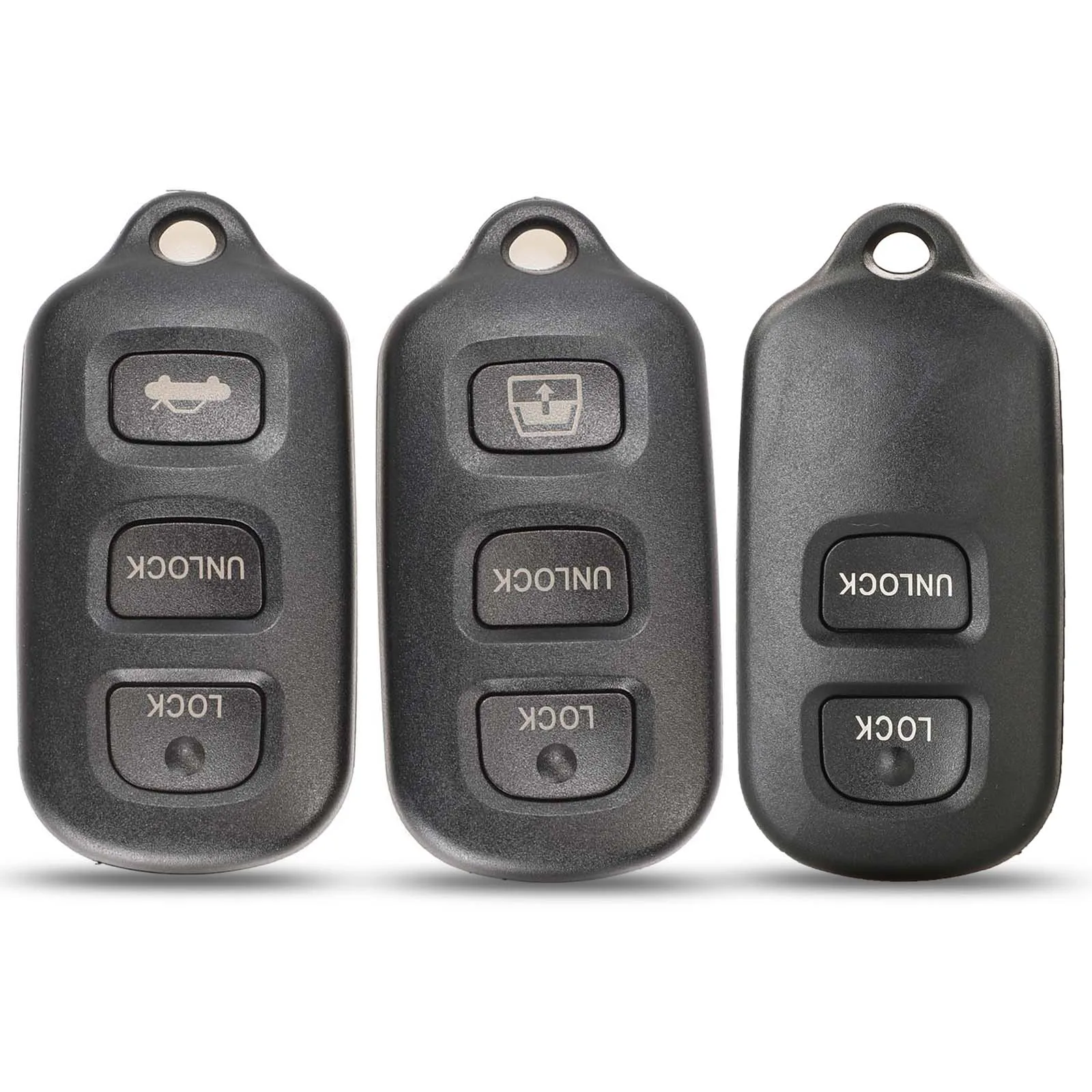 

Jingyuqin 10pcs 3 Buttons Folding Flip Remote Car Key Shell Case For For TOYOTA RAV Cruiser 4Runner Camry Celica Echo Highlander