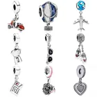 Паве сердце скутер велосипед самолёт скутер велосипед Аладдин лампа варежки Подвеска Шарм подходит для браслета Pandora