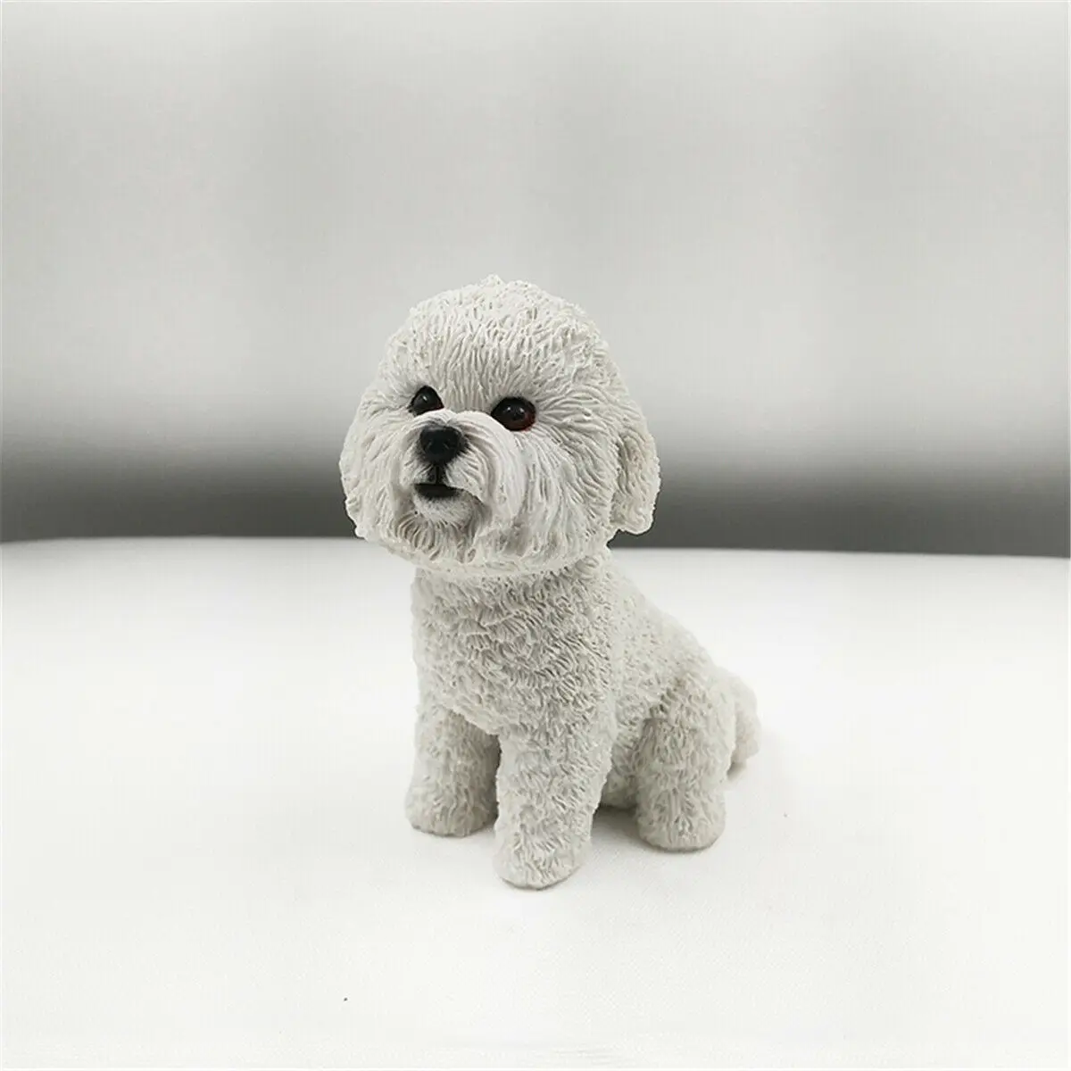 JJM British Bichon Frise Dog фигурка животного модель коллектора игрушка украшение ПВХ