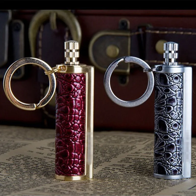 

Metal Reusable Endless Match Waterproof Flint Fire Fire Starter Kerosene Keychain Lighter Portable Outdoor Survival Tool Camping