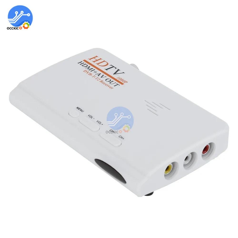1080P HDMI dvb-t тюнер ТВ приемник приставка цифровой наземный HD ТВ спутниковый ресивер HDMI для ПК lcd