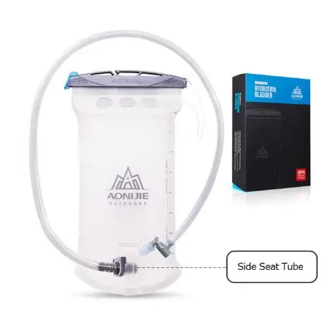 AONIJIE 1.5L/2L/3L Открытый Велоспорт Бег Складная ТПУ сумка для воды спортивная Гидратация мочевого пузыря для кемпинга Пешие прогулки альпинизм - Цвет: Side Tube Seat Box
