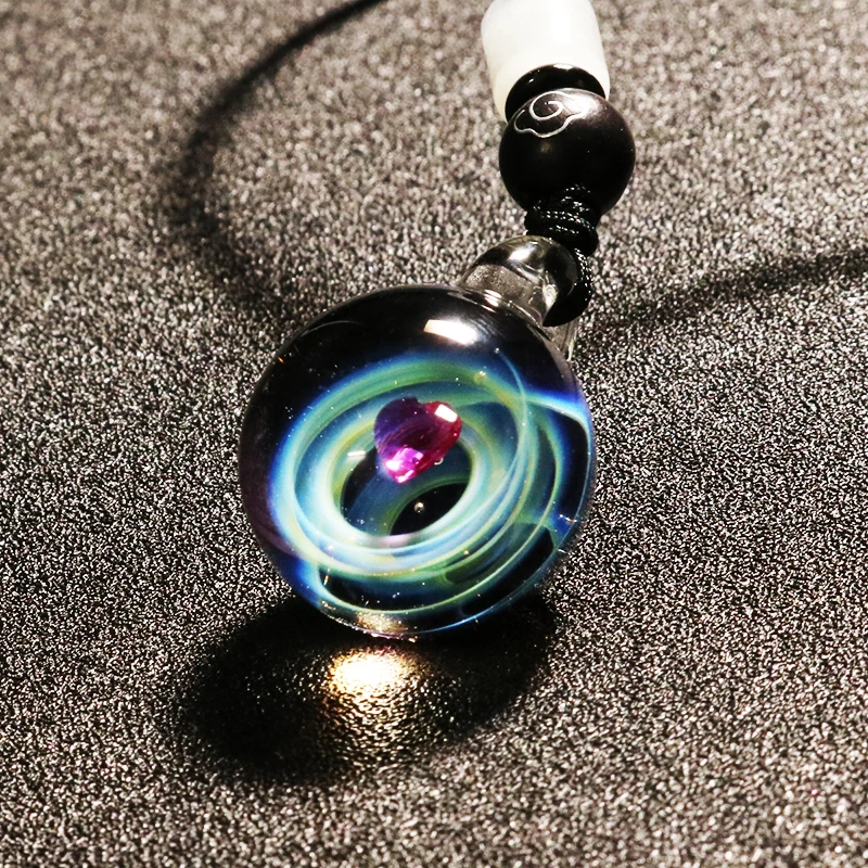 Tousmi Вселенная Космос галактика стеклянный кулон для женщин 64 см регулируемая