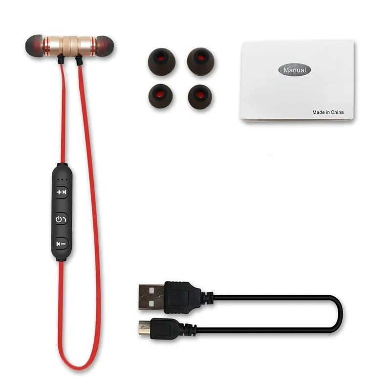 Металлические спортивные беспроводные наушники Bluetooth с защитой от пота