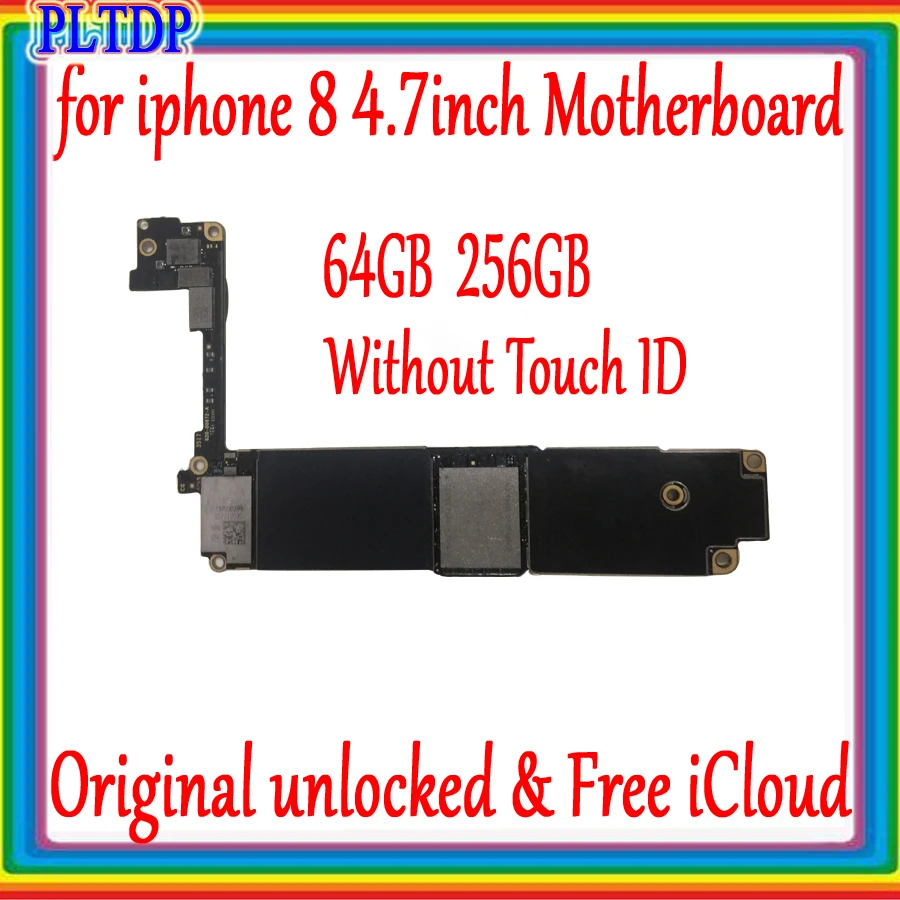 Материнская плата для iphone 8 100% оригинал разблокированная 4 7 дюйма с Touch ID/без ID