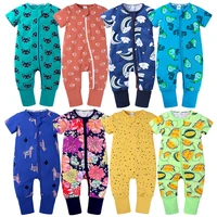 newborn 2021 baby boys girls clothing animal summer short sleeved rompers infant baby playsuit toddler pajamas climbing clothes