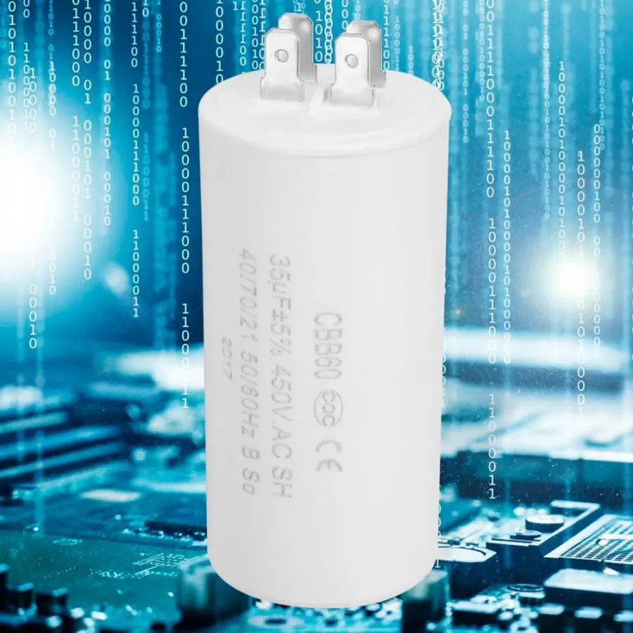CBB60 моторный конденсатор ESR 0 2 35 мкФ экологически чистый 4 контактный 450 в пусковой