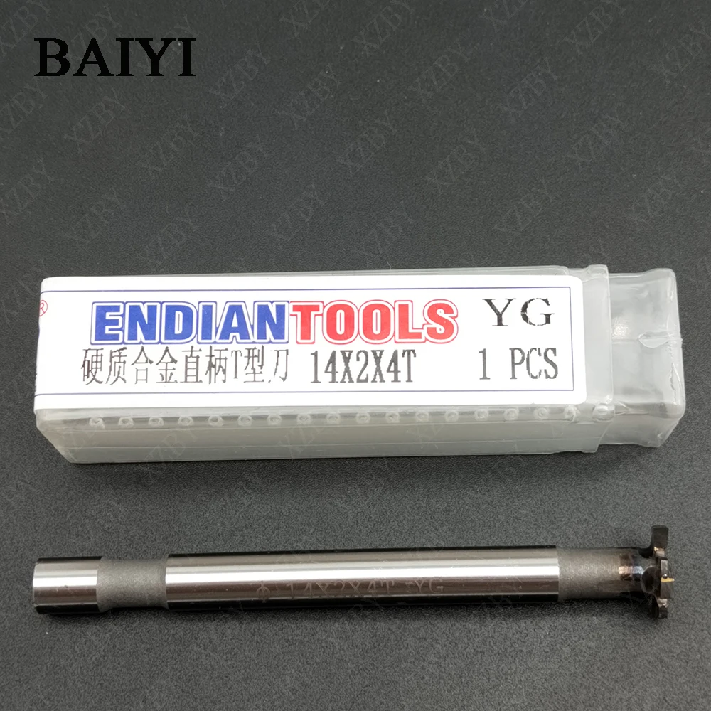 Welded YG Alloy T-Slot Milling Cutter 14*2mm Steel Rough Inserted Straight Shank For Hardness Metal Keyway Endmills Tool | Инструменты